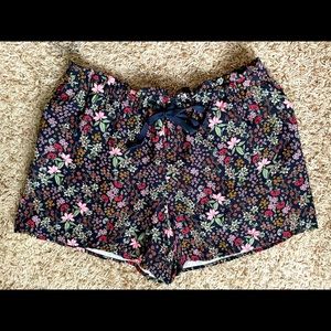 Loft Floral Drawstring Shorts
